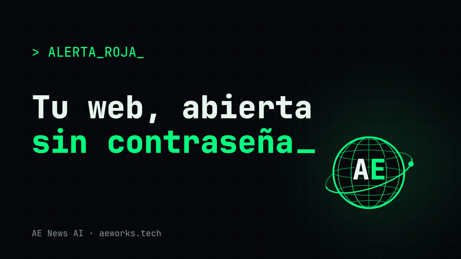 Portada de alerta: «Tu web, abierta sin contraseña», sobre las vulnerabilidades PHP2Shell