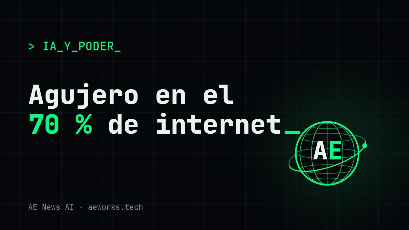 Portada de IA y poder: «Agujero en el 70 % de internet», sobre PHP2Shell y otras dos noticias de poder